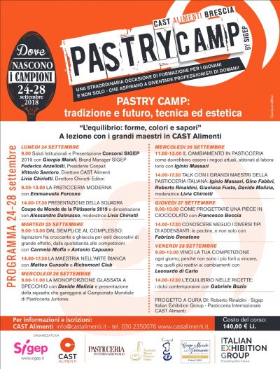 Pastry Camp 2018 - SIGEP